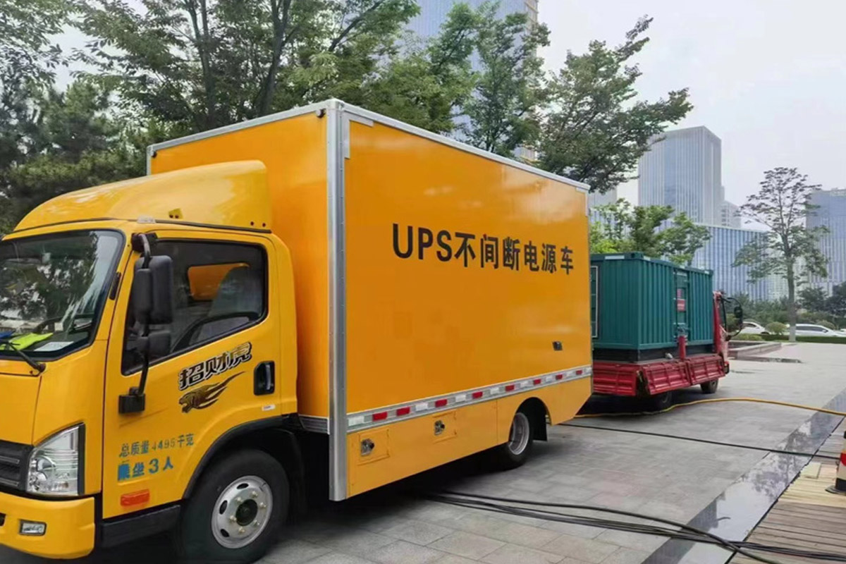 玉田发电机租赁施工现场