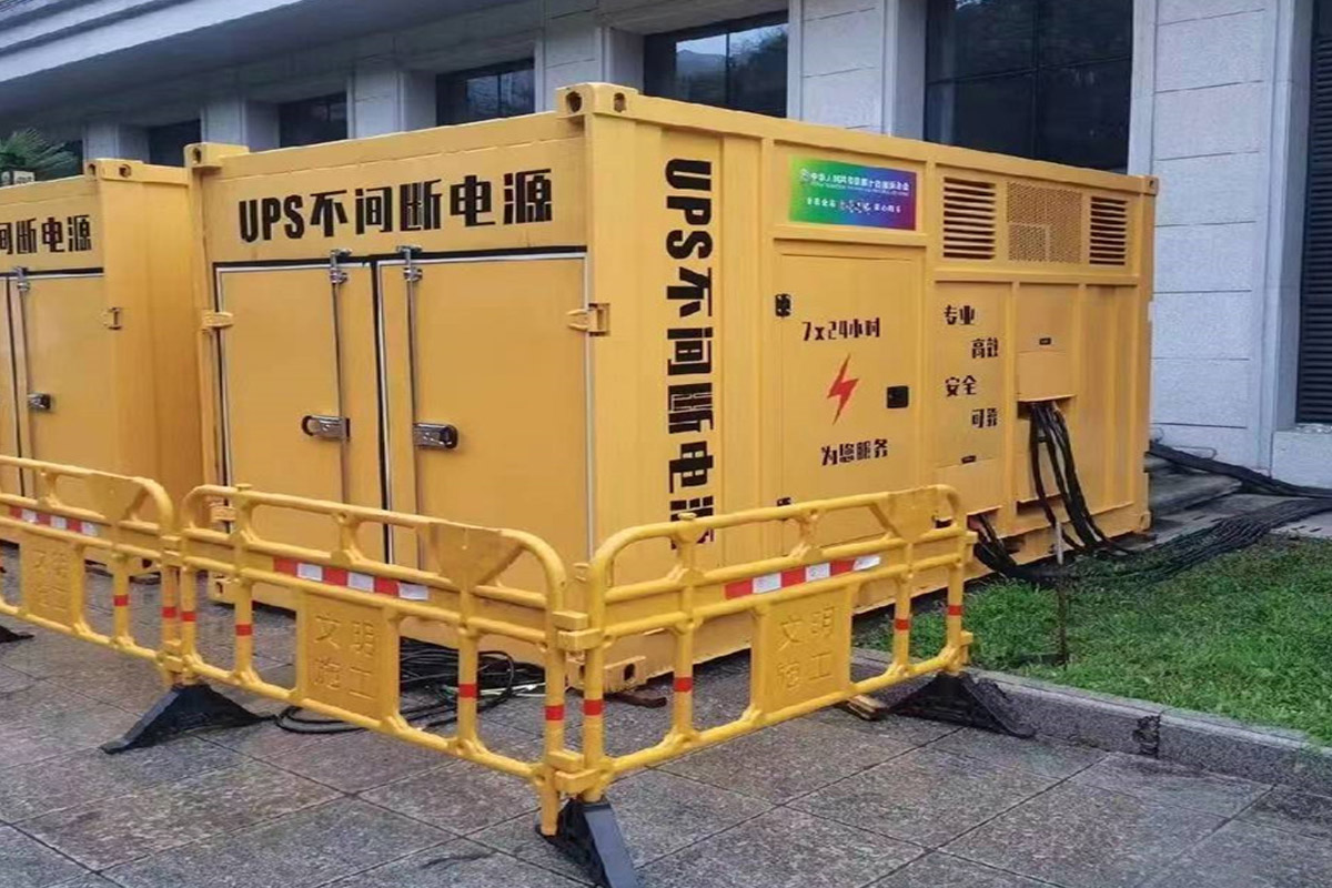 玉田发电机租赁施工现场